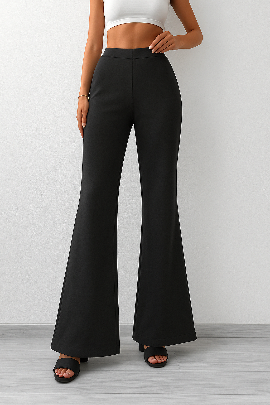 Korean Knit Flared Trouser