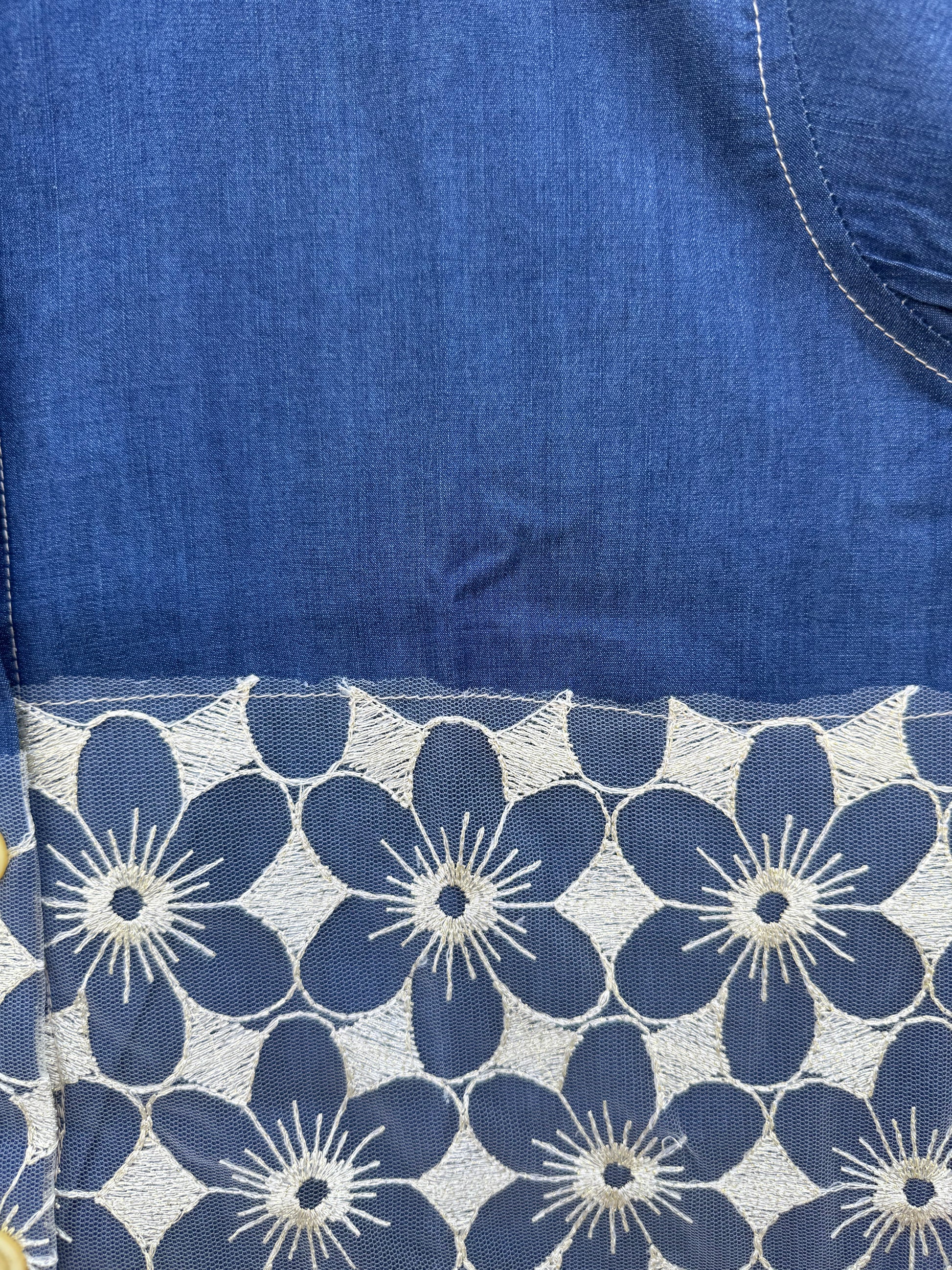 Flora Denim Lace Set