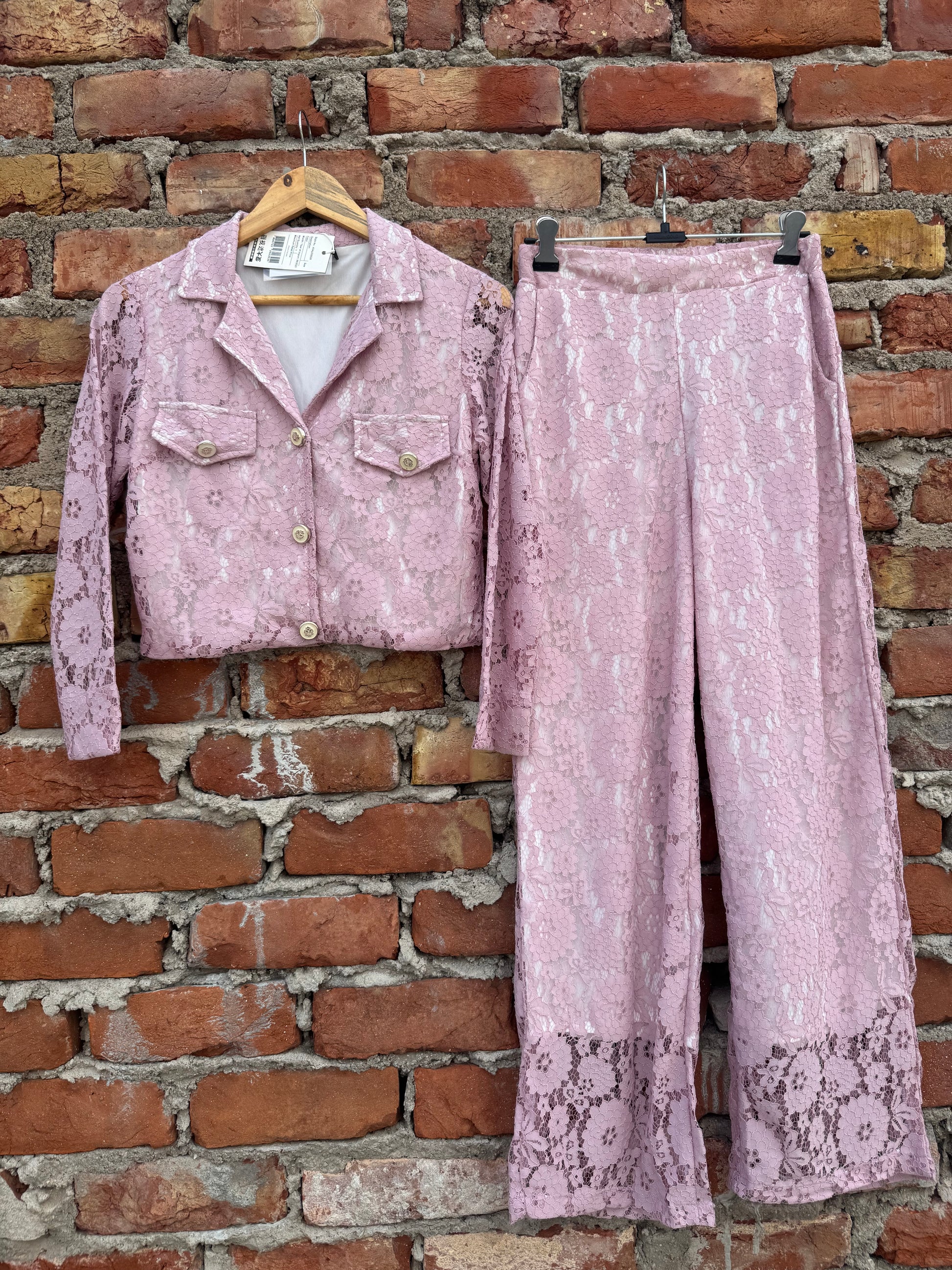 Blush Lace Set